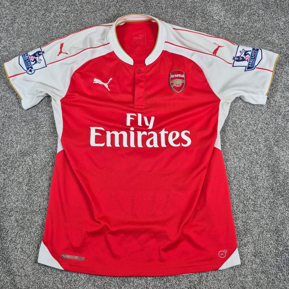 2015-2016 Arsenal FC Ozil #11 Soccer Jersey Mens Large Home Football Shirt PUMA